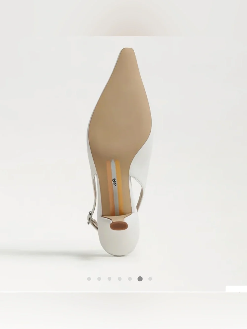 NWT Sam Edelman Bianka Slingback Pump, Bright White Leather, Size 8